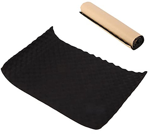 lvifloae Matériau d'insonorisation de 0,5 x 0,8 m pour panneaux d'isolation en mousse de voiture Tapis d'insonorisation de voiture 1,5 cm Coussin d'isolation thermique contre le