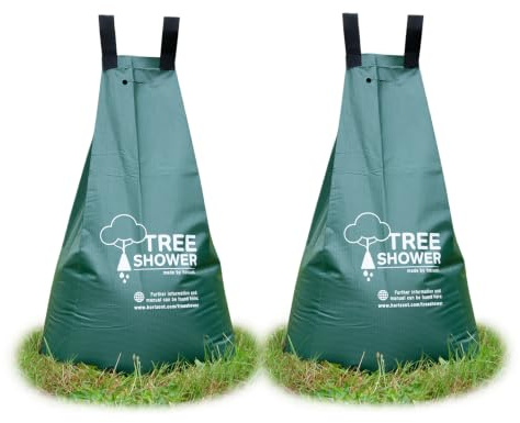 horizont TreeShower Bewässerungssack für Bäume 75l Wassersack für Bäume aus UV beständigem 400g/m² PVC, automatische Bewässerung bis zu 9 Stunden, Verbindung mehrerer Säcke, Diebstahlschutz (2)