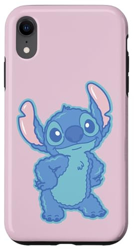 Disney Lilo & Stitch Fluffy Cute Pose Stitch Case for iPhone XR