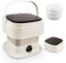 HIUYRFS Mini lavatrice, 11 l, 2 kg, pieghevole, piccola lavatrice con centrifuga, pulizia profonda della biancheria intima, abbigliamento per bambini, calzini per appartamenti