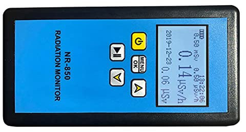 Kernstrahlungsdetektor, Handheld -Geiger -Zähler mit Alarmschall -Lichtvibration, Aktualisierter Dosis Monitor Englisch Chinesisch, ABS -Material, Kompaktes Lichtgewicht, X, Y und (NR-850)