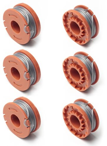 ShiningUU Strimmer Wire & Spool 6-Pack 1.6mm Universal Trimmer Line Fit for Argos McGregor Strimmer Trimmer | Garden Machinery Spares (6 x 2.5m)