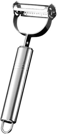 Riuulity Efficiente Pelafrutta in Acciaio Inossidabile, Comodo Gadget da per Sbucciare e Affettare Facilmente, Strumento Salvaspazio per L'ottimizzazione della, 1,59 Once