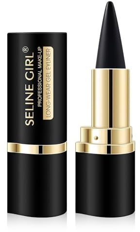 Flintronic Eyeliner Wasserfest, Eye Liner, Wischfest, Langanhaltender Matte Finish Make-up, Hochpigmentierter, Intensiver und Gleitender, Black