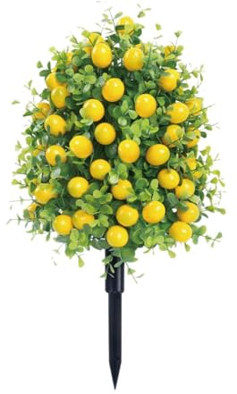 RoaQinFo Plante Artificielle de Citronnier de 56 Cm (22 Pouces) pour Une Utilisation Intérieure et Extérieure