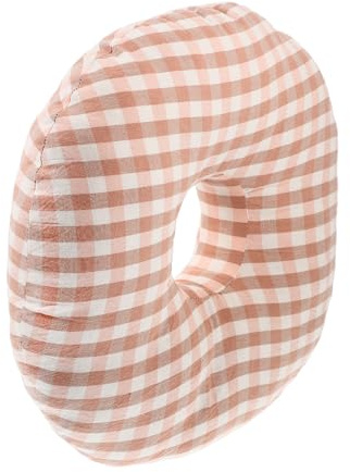PAMINGONO Almohada Lateral Ergonómica con Orificio Oreja para Ancianos, Soporte Cómodo de Fibra con Cremallera Invisible Adecuado para Oficina