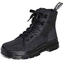 Dr. Martens Women's Combs W Combat Boot, Black/Black, 7