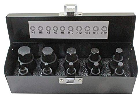 10pc Impact HEX BIT Socket Set by US PRO Tools 1/2 Drive 4mm to 19mm Allen Key