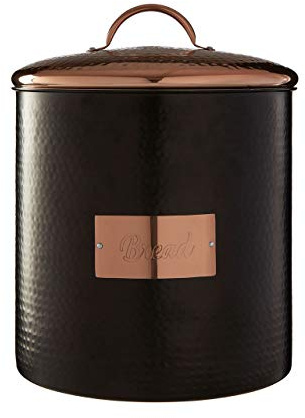 Premier Housewares 507380 Boîte à pain en acier inoxydable Anthracite