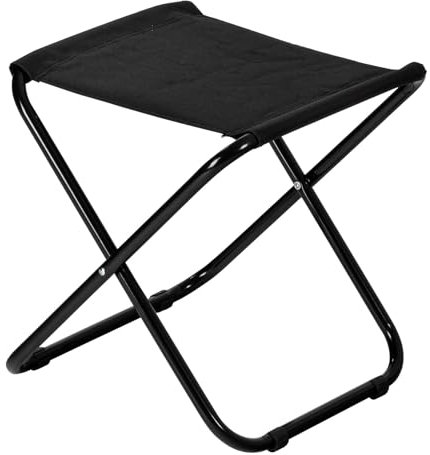 Harbour Housewares Klassische Klapphocker - Leichtes Material Praktische faltbares Design - Schwarz