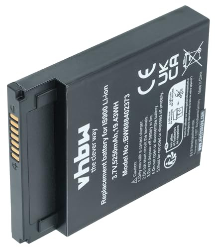 vhbw Akku Ersatz für Pax IS900 für Kartenleser | NFC Smart Card Reader, Lesegerät (5250 mAh, 3,7 V, Li-Ion)