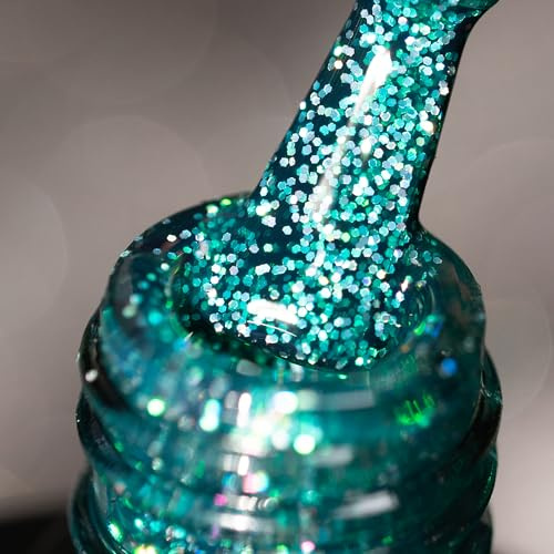 BURANO Glitter UV-Nagellack Mit Holografischem Effekt - Shimmer Nagelgel, Einweichen Erforderlich, Kein Chip Polish (LP34)