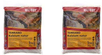 Hobby 34063 Terrano Kalzium, natur, Durchmesser 2-3 mm, 5 kg (Packung mit 2)