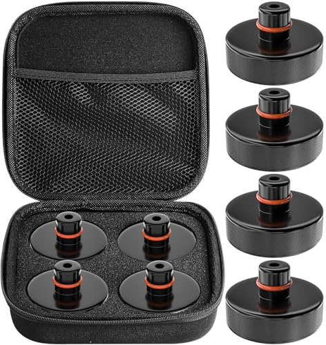 Kefflum Wagenheber Gummiauflage für Tesla Model 3/Y/X/S,4 Stücke Jack Pad Adapter Zubehör mit Aufbewahrungsbox, Schützt Tesla Batterie und Chassis