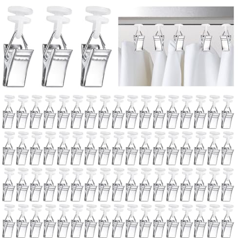 70pcs Clips,klemmhaken,gardinen klammern,Vorhang klammern,gardinenclips Einzelrad