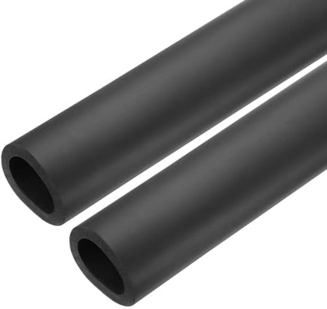 QUARKZMAN 2 x 61cm Rohrisolierung Schaumstoff, Durchmesser 40mm Isolierstärke 7mm Heizungsrohr Verkleidung für Fitnessgeräte, Rohre, Handhaben (Schwarz)