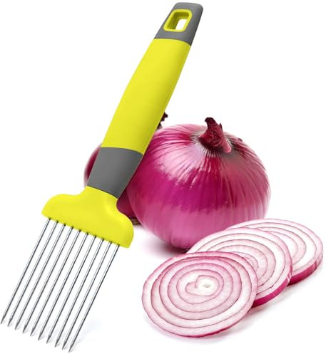 Affettatrice per cipolle e uova, supporto per affettare, strumento per affettare avocado, kit per tagliare cipolle e cipolle, inteneritore per carne e pomodoro per uso domestico, gadget da cucina 2024
