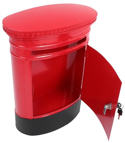 SEWACC Boîte Aux Lettres Murale Vintage Résistante Et Spacieuse pour Journaux Enveloppes Et Documents Adaptée Aux Particuliers Et Bureaux