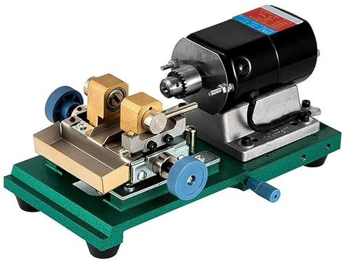 XNZJHPP Pearl Drilling Machine,Jade Pearl Stepless Drilling Holing Machine,Pearl Holing Machine w/Drills,Twist Drills and Bench Vice for Craft Carving DIY