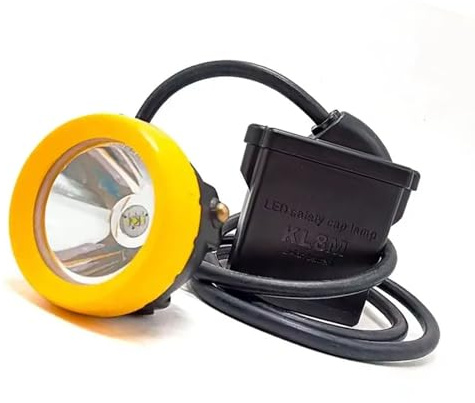 HYZHANHONG Lampe de sécurité minière Ultra-Lumineuse, Lampe Frontale de minage à LED KL8M, Casque de sécurité, Lampe Frontale Professionnelle antidéflagrante, Lampe Frontale étanche