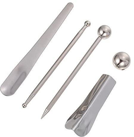 Angoily Tile Caulk Finishing Tool Set 5pcs Alloy Sealant Finisher Shovel for Bathroom and Kitchen Grout Repair
