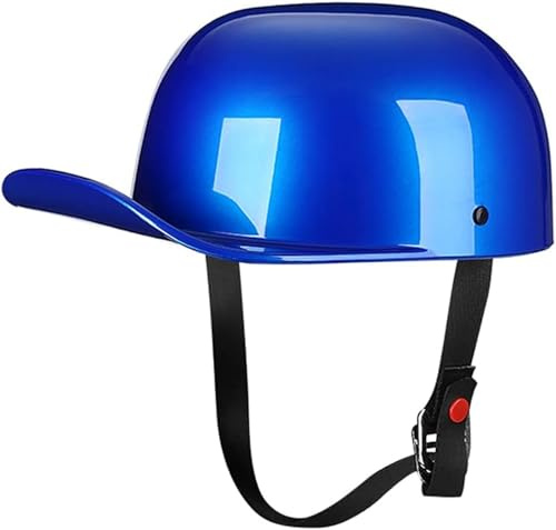 GKCEGHKS Aperto Caschi da Moto Casco A Scodella Scooter Motorino Mezzo Casco da Motociclista Vintage Caschi Elmetto Moto retrò Cromwell Caschi ECE Omologato Portatile Mezzi Caschi Jet