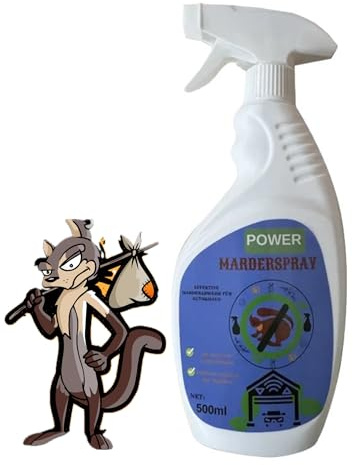 Generisch Marderspray für Auto, Dachboden & Garten – Der Naturwächter: 500 ml Ultimativer Schutz vor Mardern, Schädlingen & Nagetieren – Natürlich, Langfristig & Haustier- & Umweltfreundlich