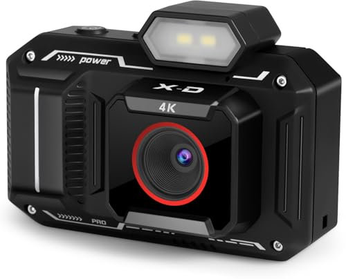 Appareil Photo Numérique, Bextgoo 4K Camera Vlog avec Carte De 64 Go, Autofocus 48MP, Zoom 12X, Appareil Photo Compact, Flash Et Anti-Vibrations, Digital Camera pour Adulte Étudiant et Adolescents