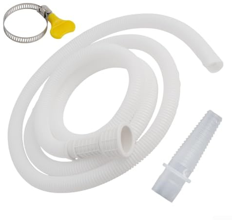 ZYWUOY Air Conditioner Drain Hose, Flexible TPE Drain Pipe With Secure Clamp, And Connectors, For Air Conditioners, Washing Machines(2m)