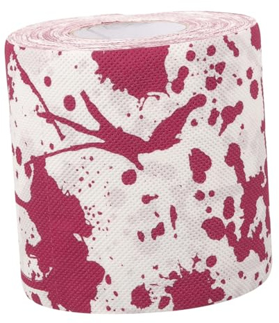 FOMIYES 4 Rollen Blutbeflecktes Toilettenpapier Halloween Buntes Hautfreundliches Klopapier Für Badezimmer Partydeko Mit Kreativem Handabdruck Design