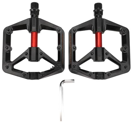 BuyWeek Pedali per Bici da Corsa a Pedale della Mountain Bike a Pedali in Bicicletta, in Lega di Alluminio 102x131 Mm con Accessori per le Istruzioni Operative