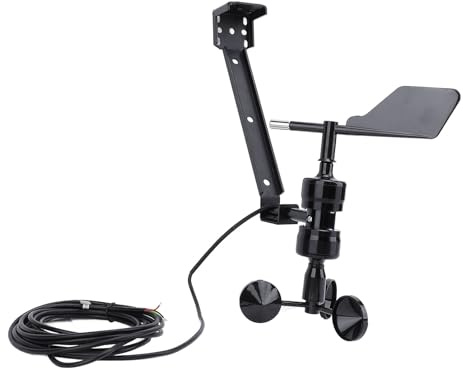 KIMISS Capteur Anémomètre Numérique de Vitesse du Vent, Mesures Précises, Conception IP64 avec Technologie de Coupelle Intégrée, Diverses Applications Environnementales