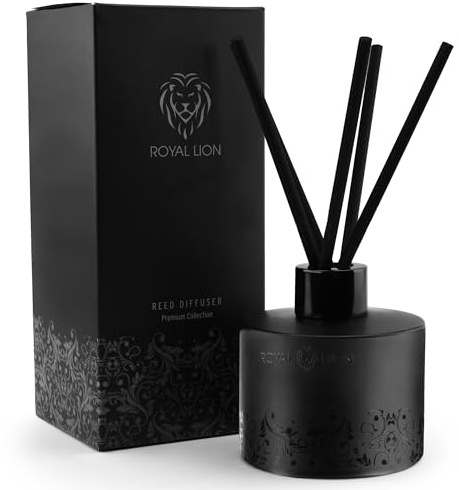 Reed Diffuser 150ml - Duftstäbchen - Raumdüfte für echte Wohlfühlmomente für Zuhause, Büro, SPA, Aromatherapie - Handgemachter Raumduft Diffuser mit Ylang-Ylang, Patchouli, Vetiver und Ambra Duft