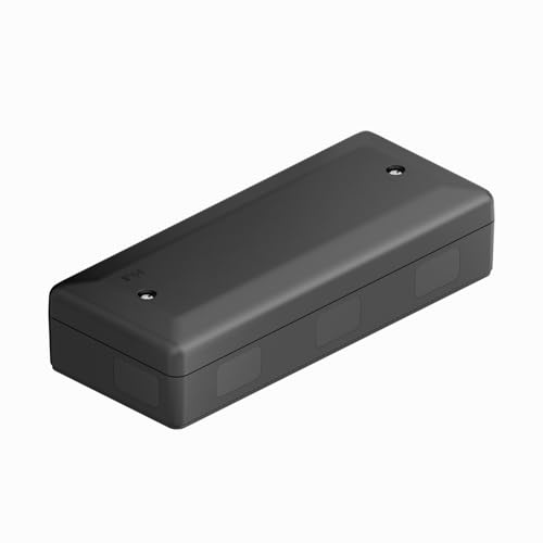 Temolink IP44 Wassergeschützte Abzweigdose 1 Stück aus ABS, Halogenfrei, UV-beständig & Schlagfest, Verteilerdose für Innen- & Außenbereich, 180×75×40 mm, Schwarz