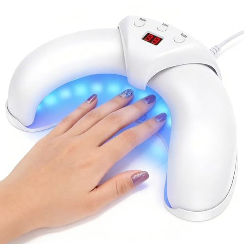 Lampe UV LED 36 W pour ongles en gel avec 18 perles, séchoir à ongles à 3 minuteries – 30 s/60 s/99 s, capteur automatique, lampes UV pour ongles en gel, outils de bricolage professionnels pour