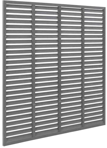Genérico Valla de Lamas WPC Gris 180x180 cm,Bricolaje,Vallas de jardín,Paneles de Vallas,Gris,23.9 kg,318107