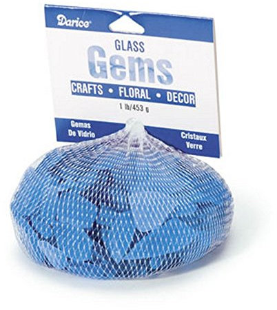 Bulk Buy: Darice Genuine Glass Marbles 1 Pound Pacific Blue 1140-63 by Darice Bulk Buy