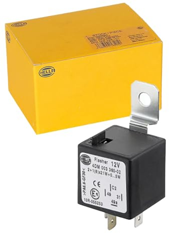 HELLA 4DM 003 360-021 Blinkgeber - 12V - 4-polig - Anbau - elektronisch | Kompatibel mit: ALFA ROMEO 155, 156, 156 Sportwagon, AUDI 100 C1 Coupe, 100 C1 Stufenheck, 100 C2 Avant, 100 C2 Stufenheck