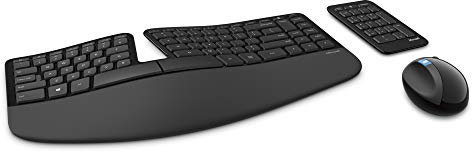 Microsoft Sculpt Ergonomic Desktop Tastiera e mouse, Layout Inglese