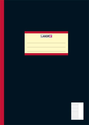 Landré Schulheft Oberschule A4, 20 Blatt, liniert mit 9 cm Rand, 25 Stück