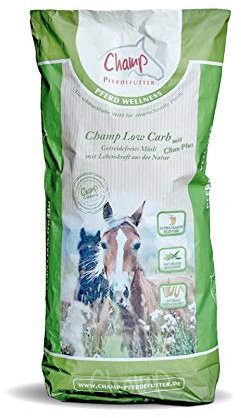 Champ Low Carb + Clino Plus für Pferde, getreidefrei, 20 kg