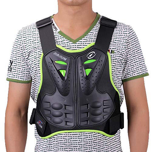Armadura Motocross, Chaleco Protector Moto Hombre Protección Columna Vertebral Protector de Espalda de Pecho Cuerpo para Montar, para Ciclismo/Esquí/Patinaje, para Hombre y Mujer