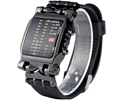 Orologio Tattico Militare Cinturino in Pu Cronometro Sportivo Da Polso Con Sveglia E Timer Orologio Elettronico Da Polso LED Unisex Impermeabile Casual Cronometro Luminoso