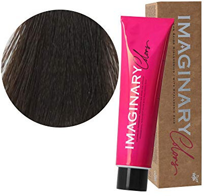 The Imaginary Colors | Coloración Permanente Vegana con Ácido Hialurónico | Cobertura 100% | Color Natural 3-0 Castaño Oscuro Natural - 100 ml