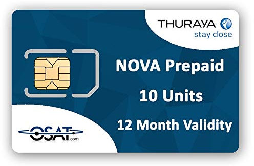 Thuraya Telefono satellitare NOVA Scheda SIM con 10 unità