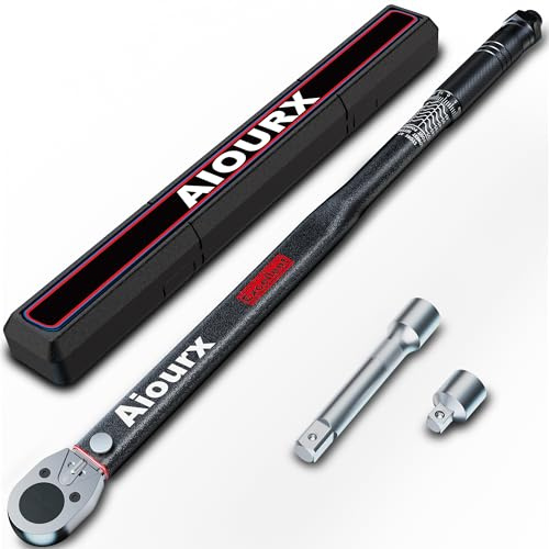 Aiourx 1/2 Inch Drive Click Torque Wrench Set 20-295 Ft.-Lb. / 27.1-400.2 Nm 3 Piece