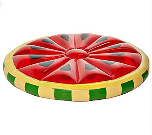OLOTU Aufblasbarer Schwimmring Großer Wassermelonen-Schwimmring, roter Aufsitz-Schwimmring für Erwachsene, schwimmende aufblasbare Matratze, riesiges Schwimmbett Ergonomisch