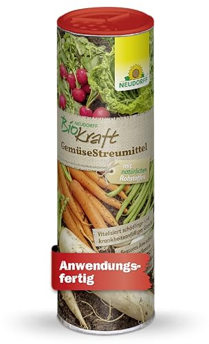 Neudorff BioKraft GemüseStreumittel – Vitalisiert schädlings- und krankheitsanfälliges Gemüse und lässt Jungpflanzen besser Anwachsen, 500 g