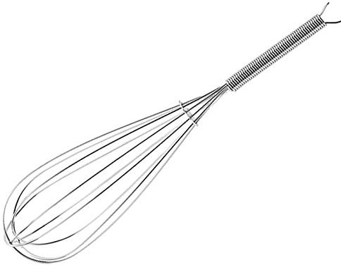 DELURA ddq Wisk Manueller Schneebesen mit Federgriff, Eiermischer, Saucen, Kaffee, Milch, Sahne, Rührer, Salat, Ei, Werkzeuge, Küchenhelfer, Rührwerk