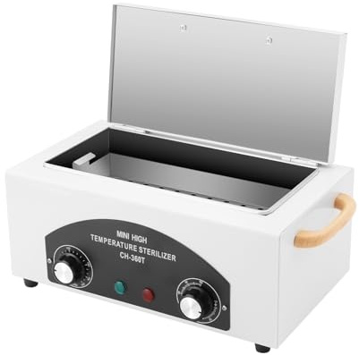 TESUGN Heißluftsterilisator Sterilisator 300W Sterilisator Desinfektion, 220 Celsius Sterilisationsgerät Heißluftsterilisator, Sterilisator für Instrumente Fußpflege Tattoo Nagelstudio Desinfekti